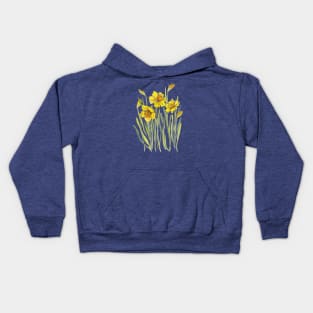 Yellow Daffodils Kids Hoodie